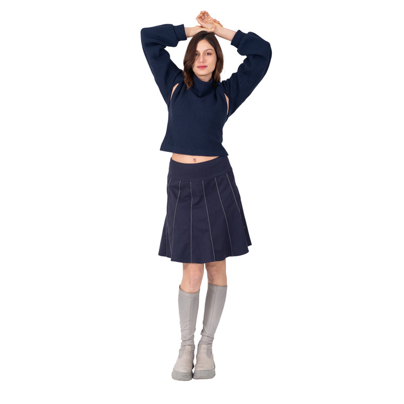 Bahnenrock, gepaspelt