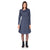 Swingkleid mit Wasserfallkragen
