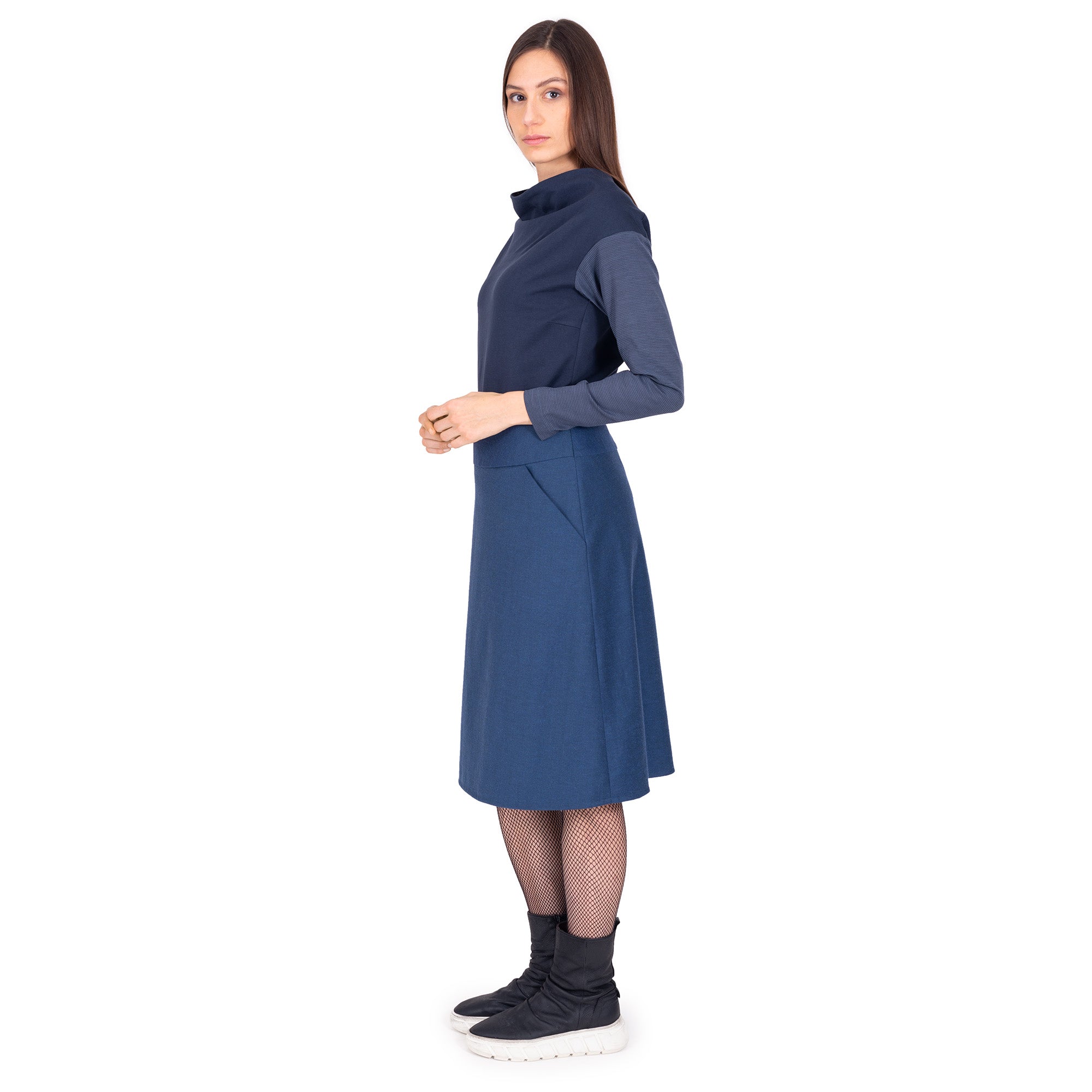 Sweatshirt mit U-Bootsauschnitt und Blusenärmeln