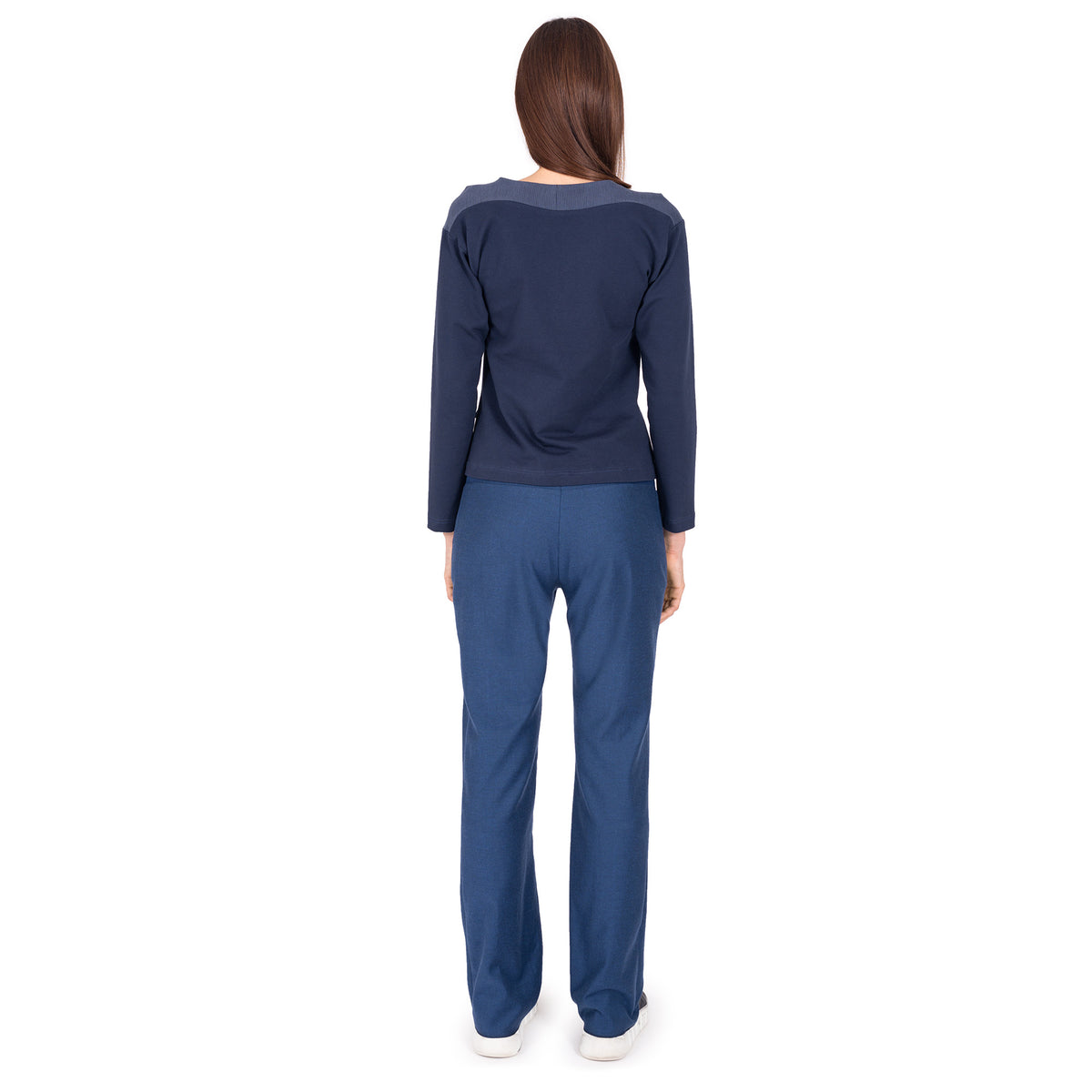 Sweatshirt mit U-Bootsauschnitt und Blusenärmeln