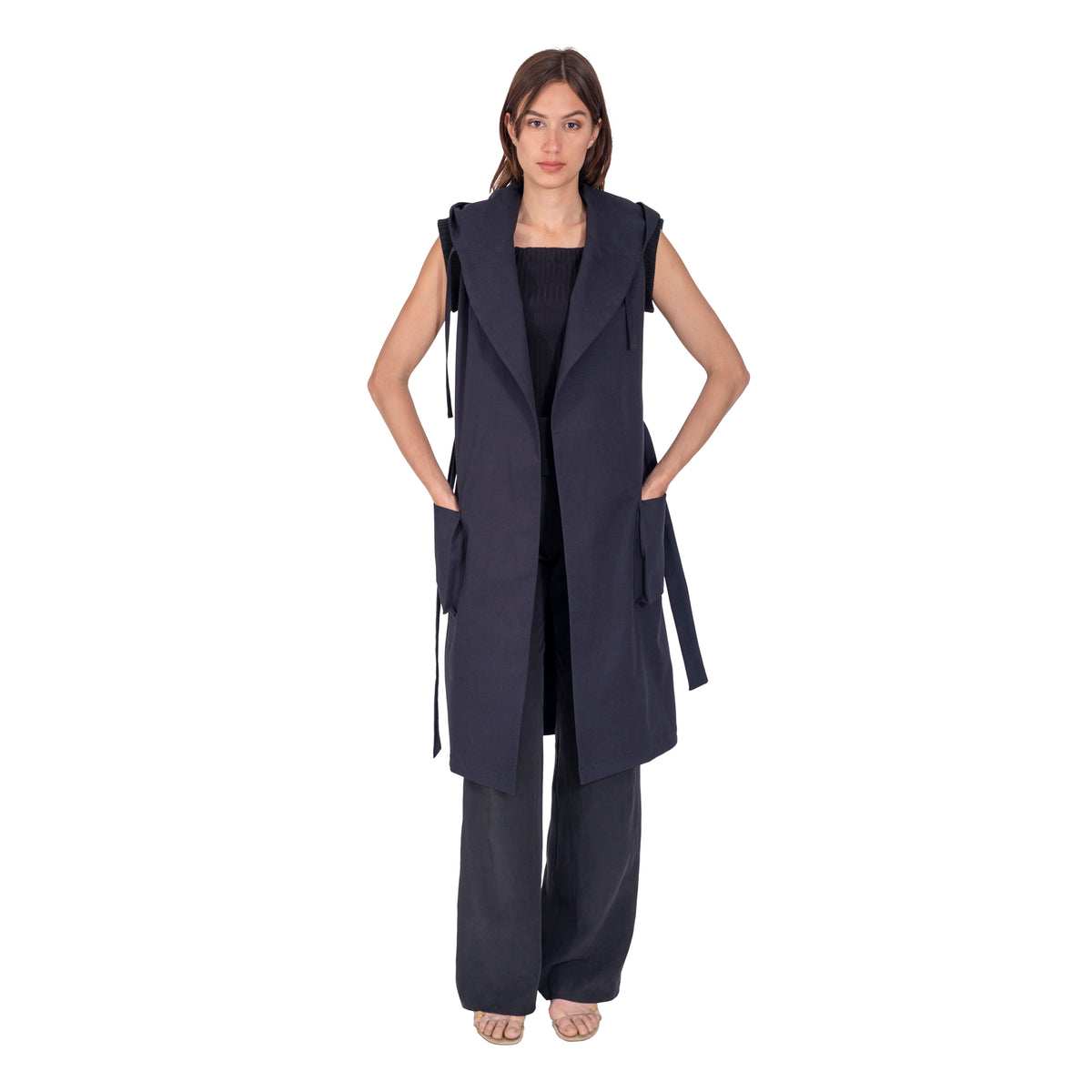 Lange Übergangs-Mantelweste