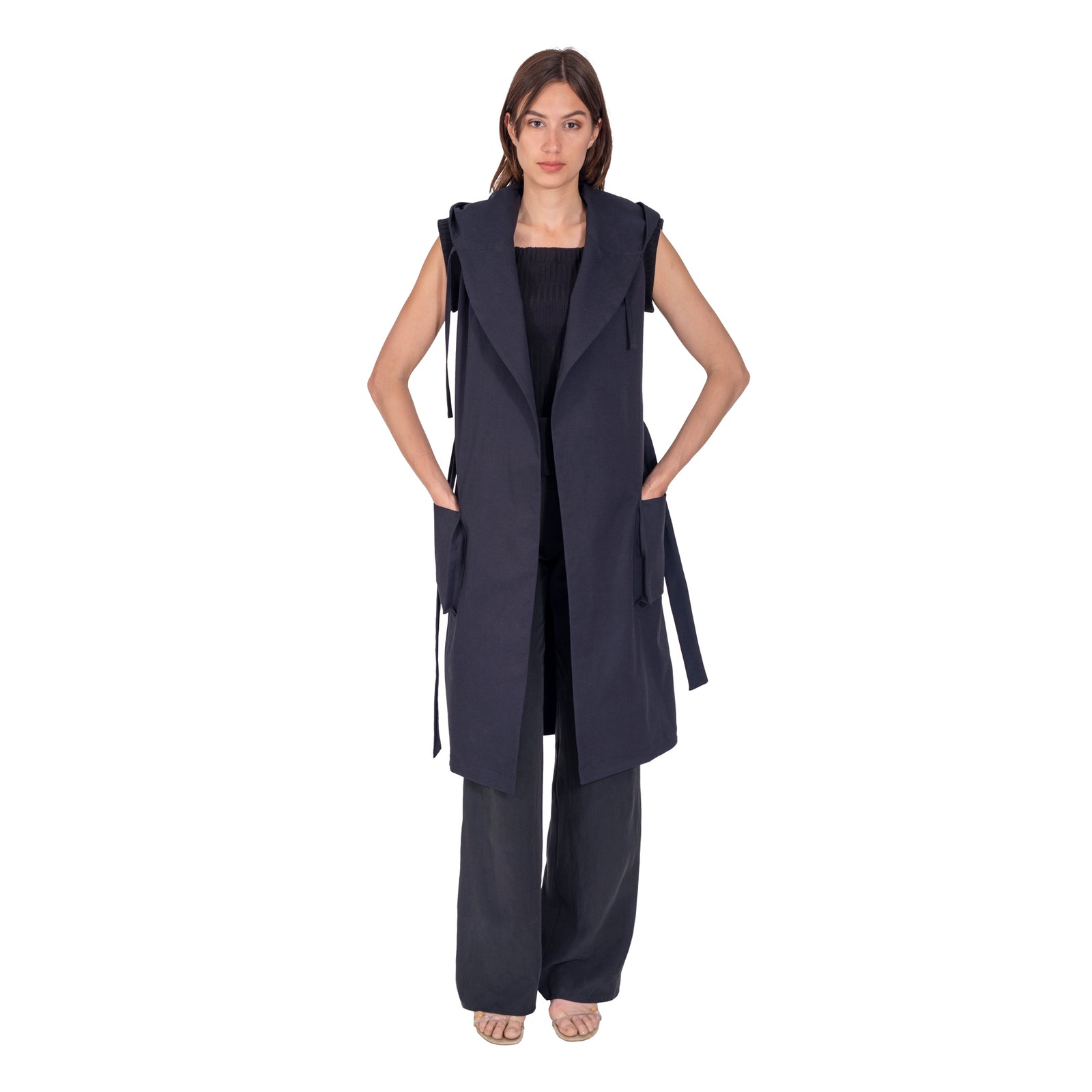 Lange Übergangs-Mantelweste